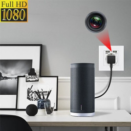 IP-HD-Spycam in Wandsteckdose, 2xUSB