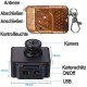 Mini-HD-SpyCam im Knopf-Objektiv, 128 Gb