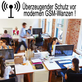 Breitband-Wanzensuchgerät "WF 1", 5 MHz bis 4 GHz, zum Aufspüren von Audio- und Video-Minispionen.