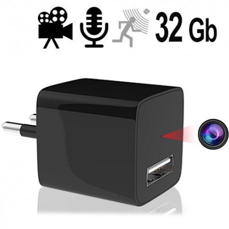  HD SpyCam getarnt im funktionierenden USB-Netzteil.
