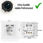 IP-HD-Spycam in Wandsteckdose, 2xUSB