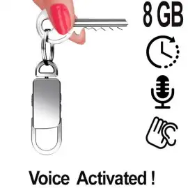 Schlüsselanhänger SPY-Recorder, 8GB, Voice-Activated