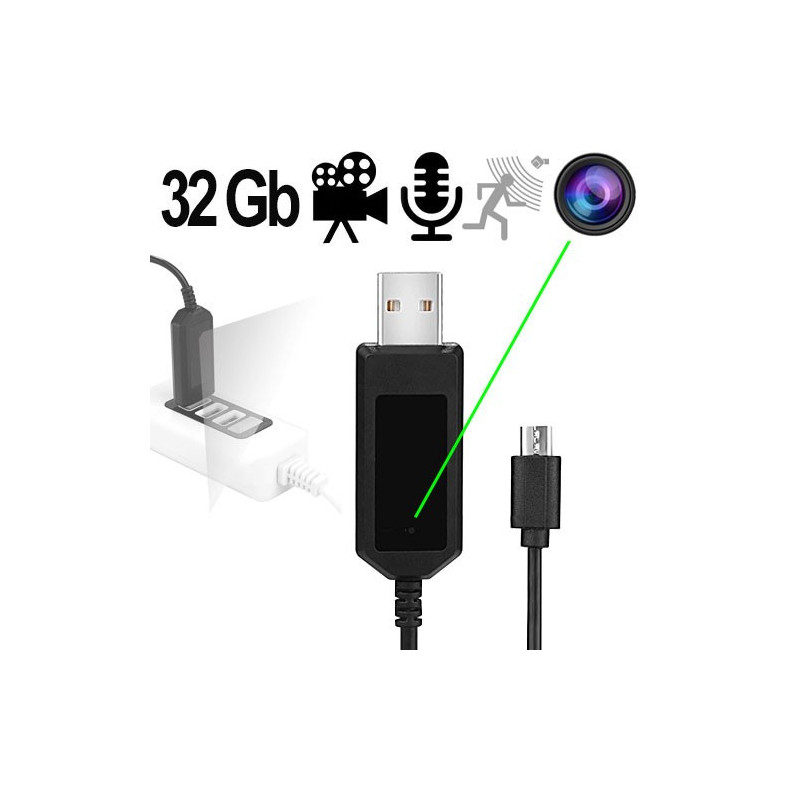 HD SpyCam im USB-Ladekabel