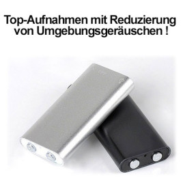 Einer der kleinsten Spionage-Voicerecorder der Welt, 8 Gb,Voice-Activated für lückenlose automatische Aufnahmen.