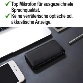 LANGZEIT DIGITAL-VOICE-SPIONAGE RECORDER- 16GB für 1000 Stunden kontinuierliche Sprachaufnahme.