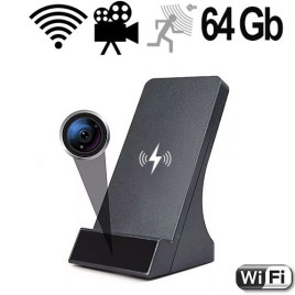 IP-LAN-HD-SpyCam in Handy-Ladestation