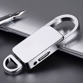 Schlüsselanhänger SPY-Recorder, 8GB, bis zu 80 Std.,Voice-Activated, ausgezeichnete Sprachqualität.