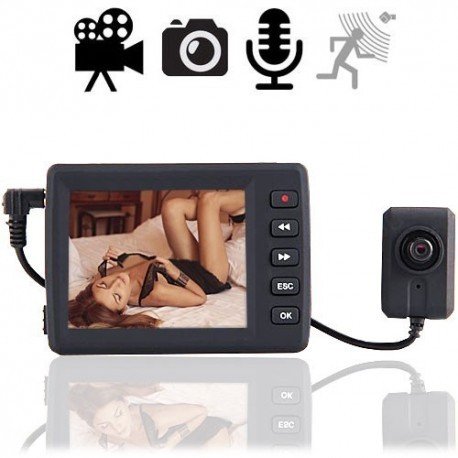 Knopfloch-Spionkamera mit Mini-DVR, perfekt für eine mobile und investigative Videoaufzeichnung und Dokumentation mit Video, Bil