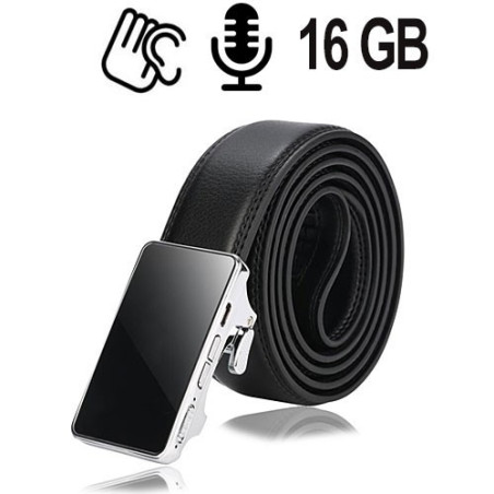 Gürtel Spy-Recorder, 16 GB. Die Audio-Wanze im Hosengürtel ist nicht erkennbar.